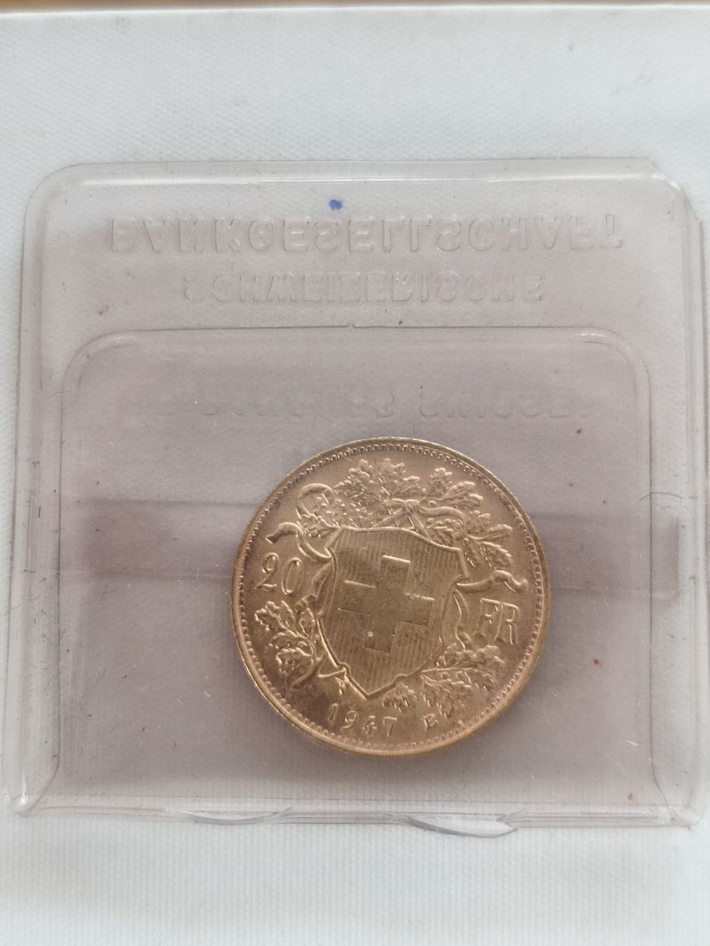 Tutti le monete: 20 Fr. 1947 Gold Wertvolles Weinachtsgeschenck – Nuovo e nell'imballaggio originale da Oberurnen venduto da attratto 2