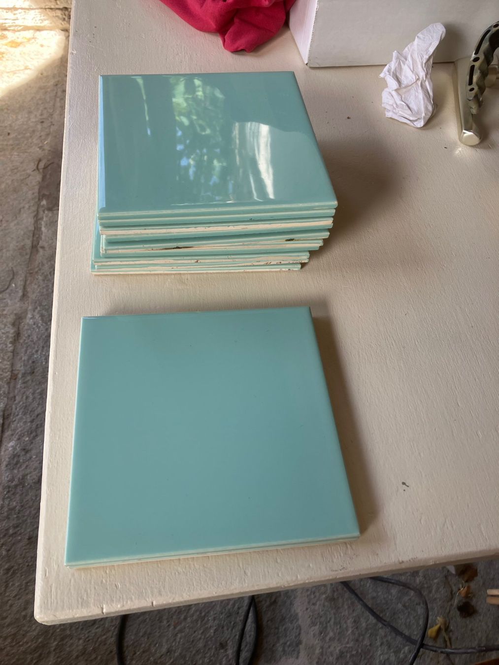 Rivestimenti per pavimenti: Piastrelle vintage Laufen turchese – Usato da Sagno venduto da ang_fs6n 2