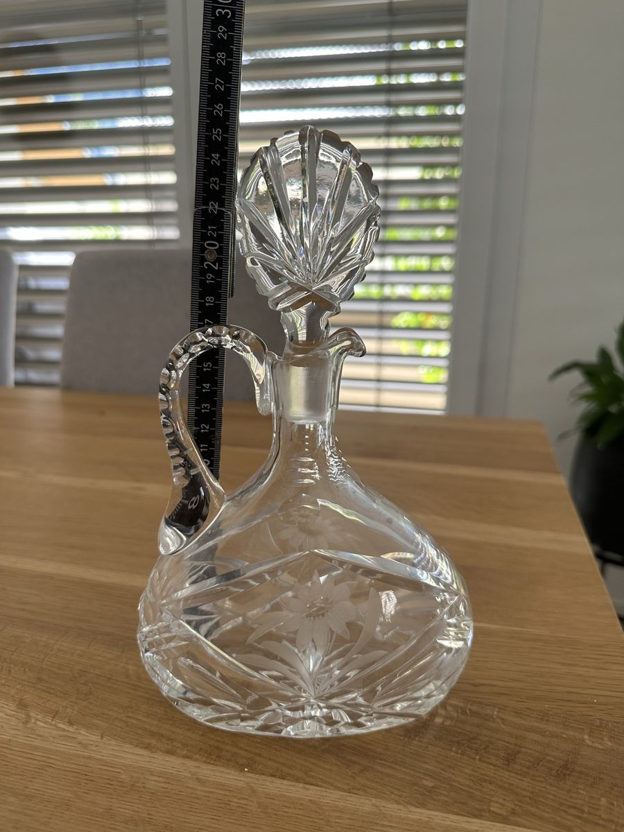 Caraffe: Kristallkaraffe mit Griff – Nuovo (secondo la descrizione) da Reichenburg venduto da Sannyblume 1
