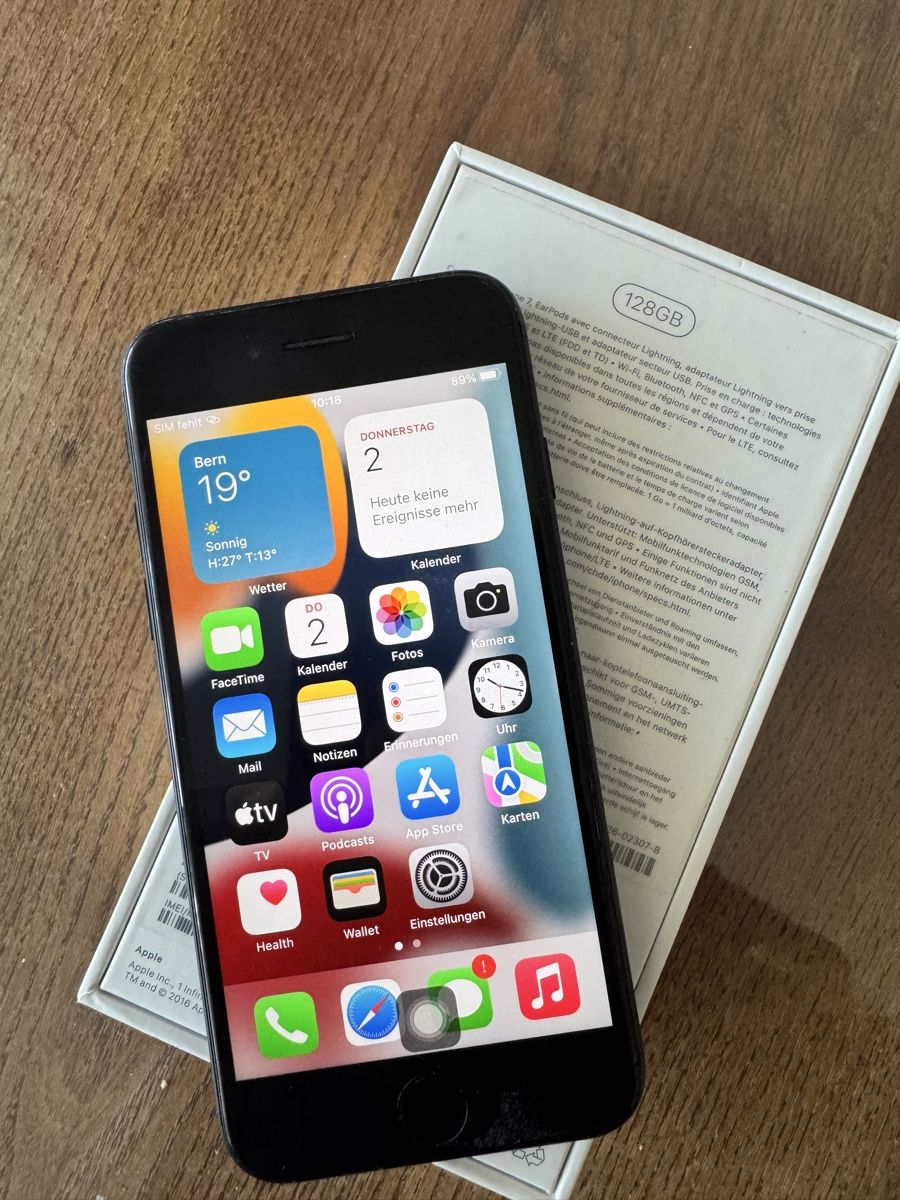 Apple Handys / Smartphones: iPhone 7 128GB mit verpackung – Gebraucht aus Dietikon von Leodnd 1