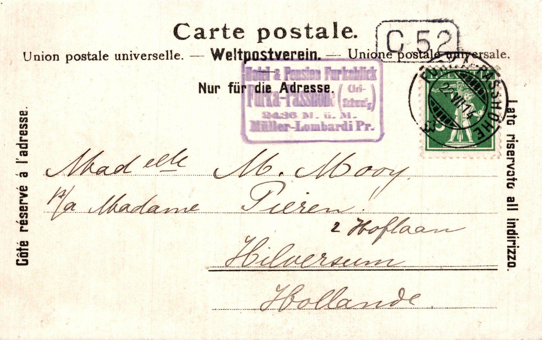 Cartes postales: Realp und Ursernthal. 1547 m. – D'occasion à Bronschhofen par Astore 1