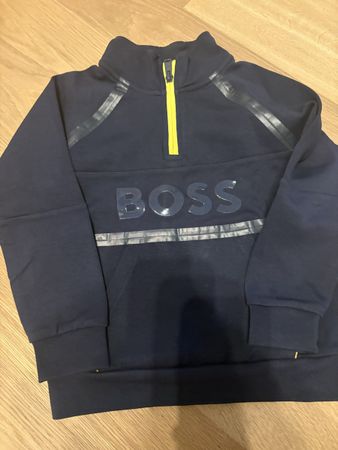 BOSS Kids Pullover Navy Blue Size 108 Used