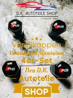 Audi RS Ventilkappen Ventildeckel Aluminium 4er-Set Schwarz
