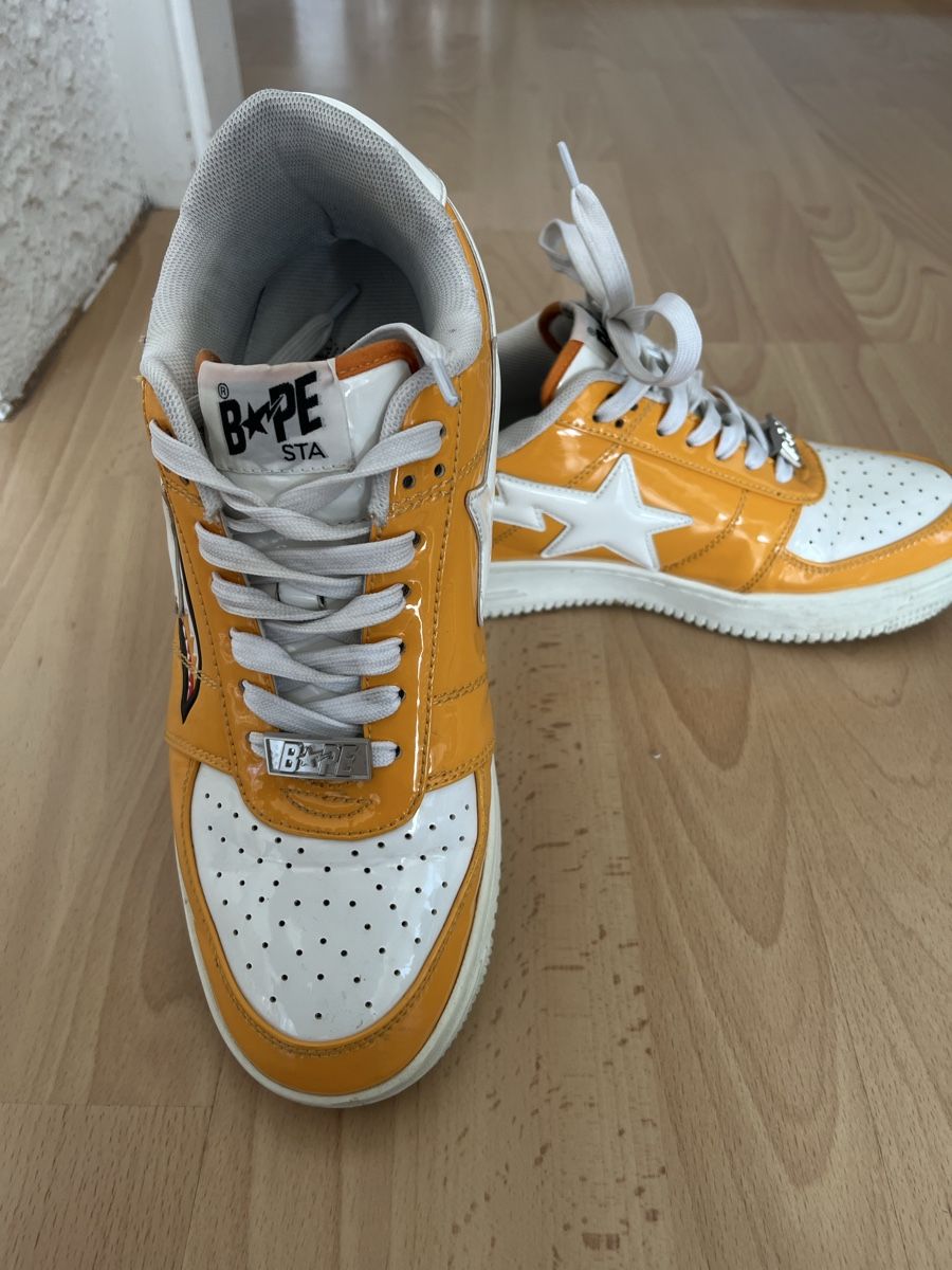 Bape Scarpe da uomo: Baskets BAPE STA orange et blanches - Taille 42 comme neuf – Usato da Vufflens-la-Ville venduto da lor_m7td