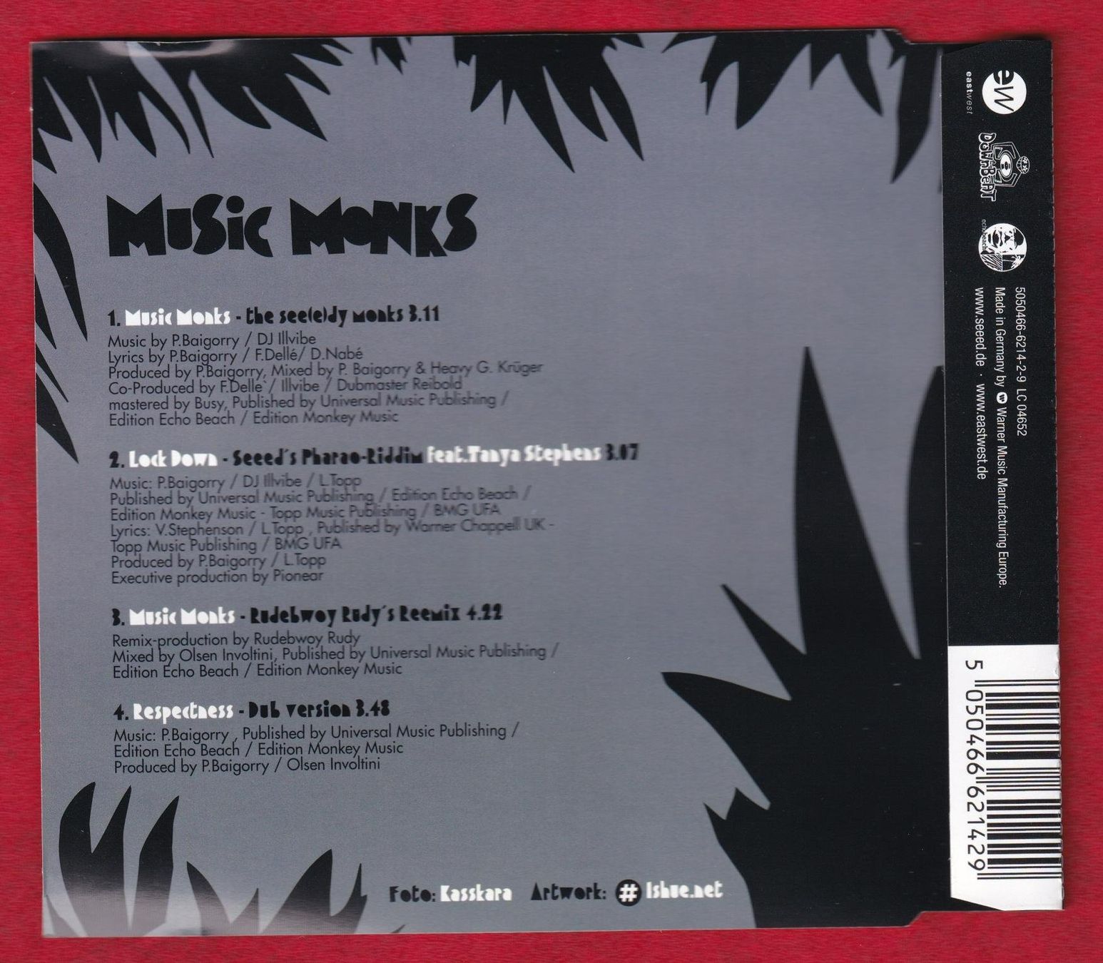 CD: Seeed - Music Monks (CD-Maxi Single) – Usato da Zürich venduto da Pfluftl2000 1