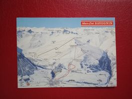 Panorama Relief Skigebiet Savognin 1989