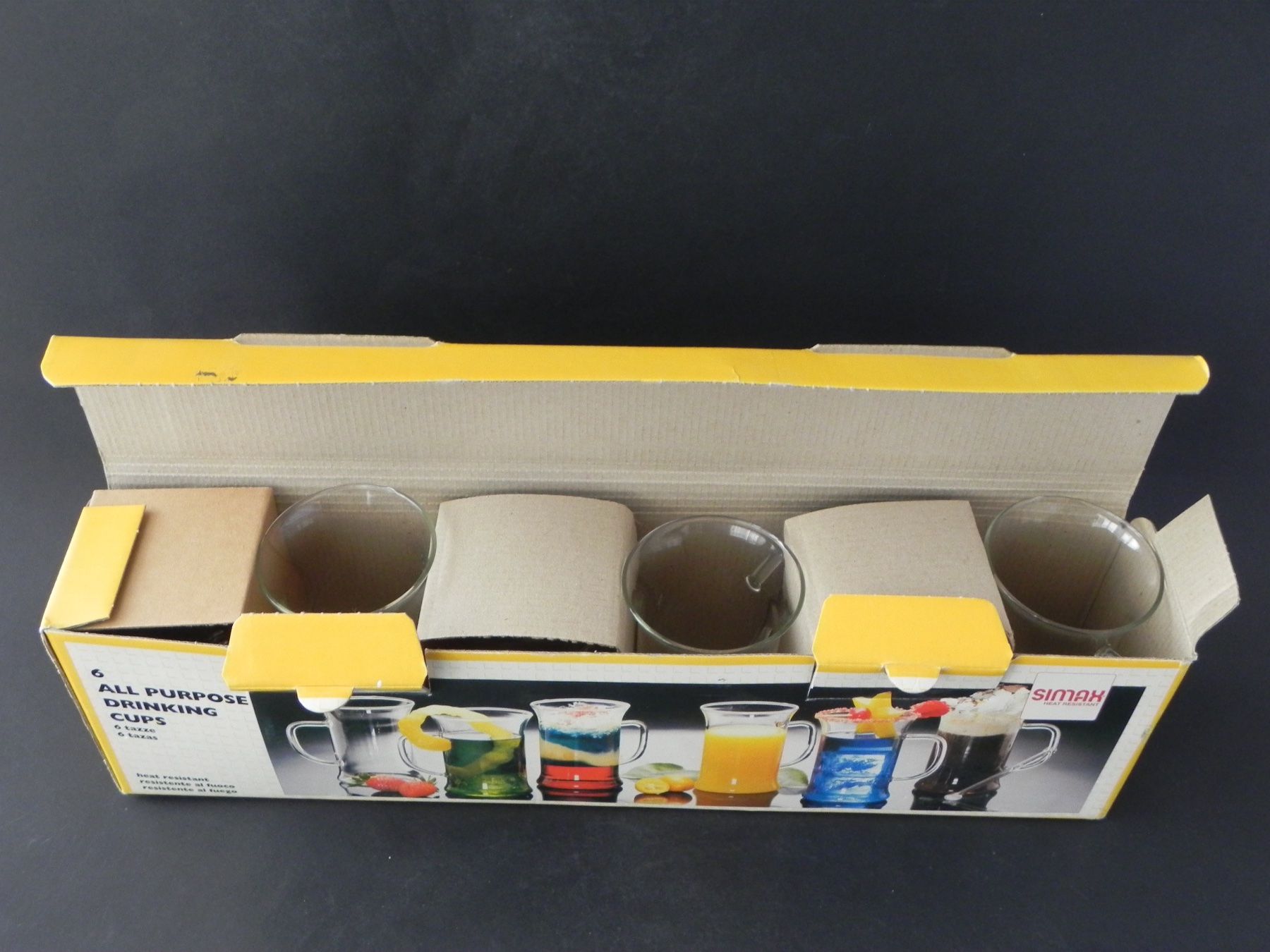 Gläser: 6 Stück SIMAX - Nostalgie Gläser - hitzebeständig – Neu und originalverpackt aus Zürich von LodgE-21 2