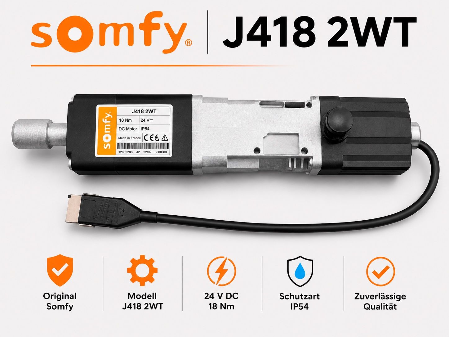 Somfy Tende da sole: Somfy J418 2WT absolute Neuware Storenmotor – Nuovo e nell'imballaggio originale da Zürich venduto da Shalashaska