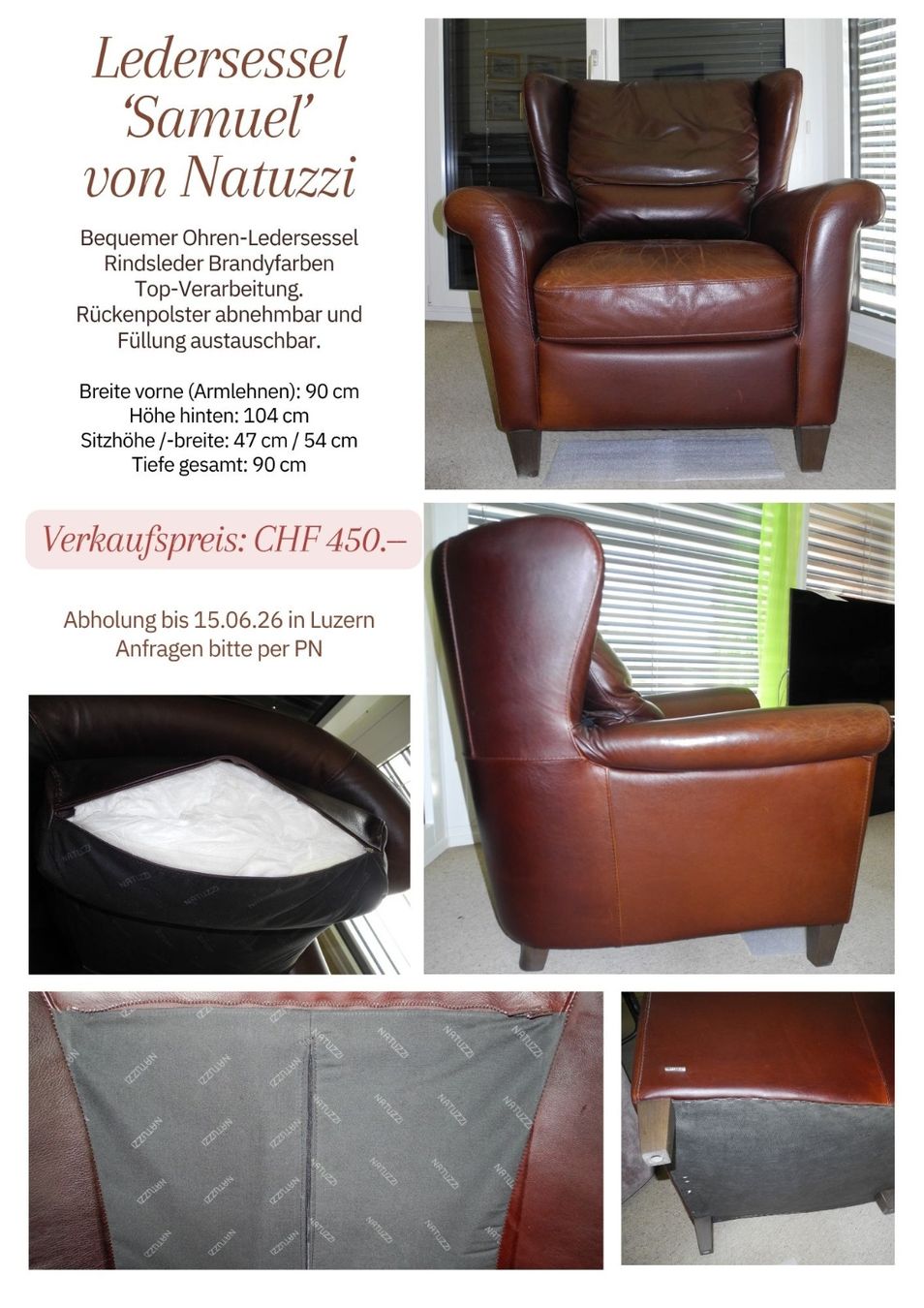 Natuzzi Poltrone: Ledersessel v..Natuzzi – Usato da Richenthal venduto da Mikesh01
