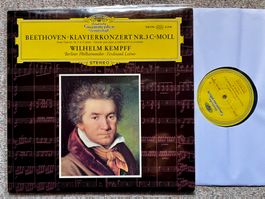 Beethoven Klavierkonzert Nr. 3 Kempff Leitner LP GEWASCHEN