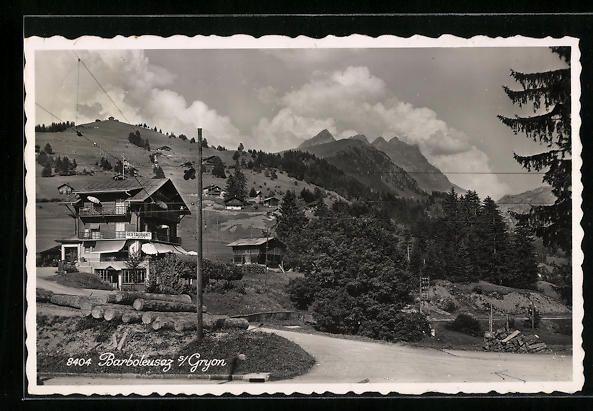 Cartoline postali: Barboleusaz-sur-Gryon, Restaurant-Tearoo – Usato da Berlin venduto da bartko-reher