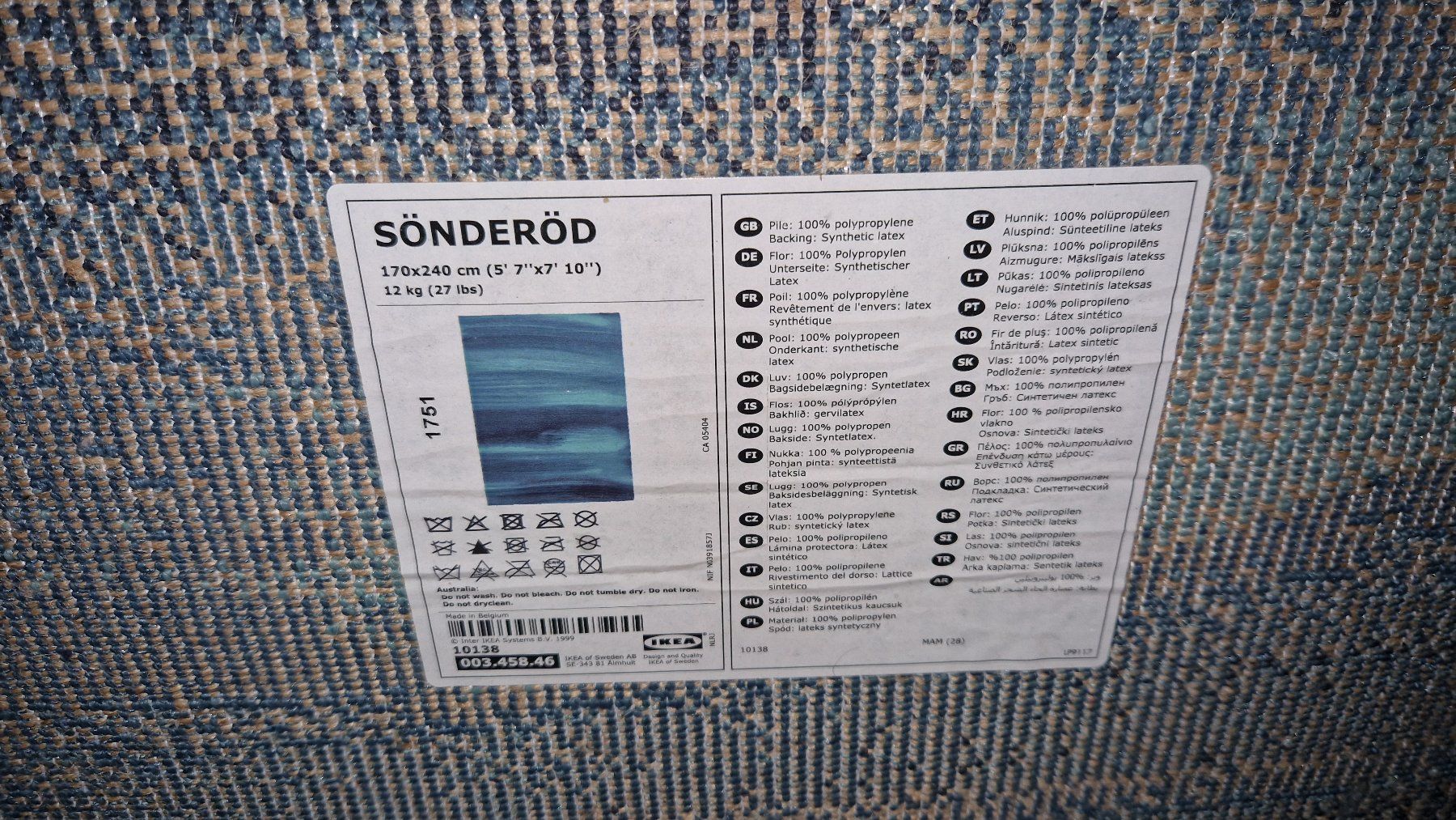 Ikea Tappeti: Tapis IKEA SÖNDERÖD bleu – Nuovo (secondo la descrizione) da Epalinges venduto da mar_m8nd 2
