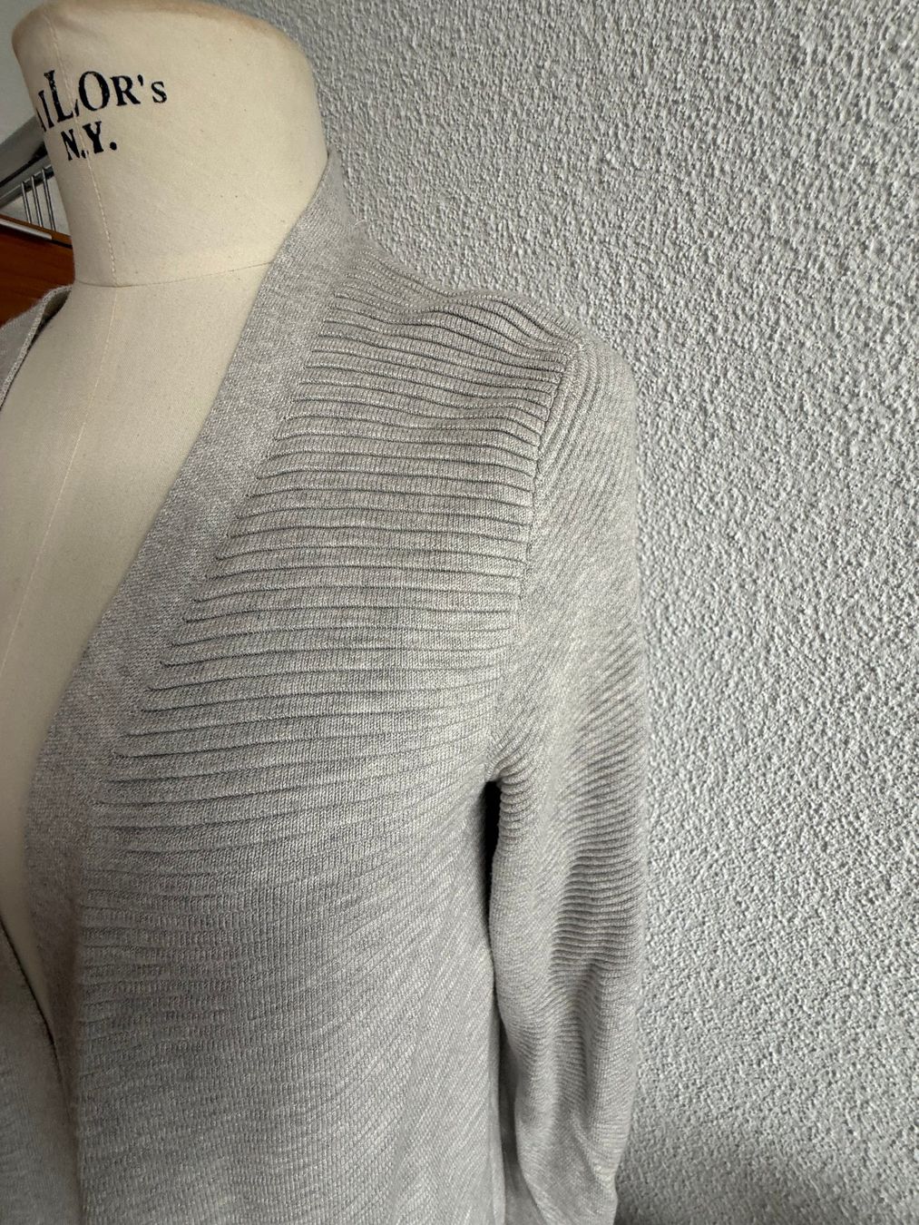 Giacche: Street One Strickjacke Longjacke Gr. 36 hellgrau Viskose – Usato da Kirchdorf AG venduto da coco123 8