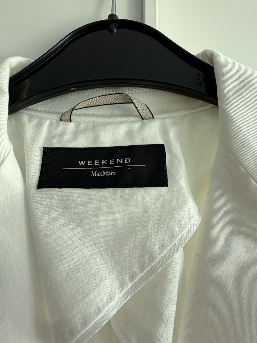 Max Mara Giacche: Weekend Max Mara Blazer weiss Gr. 38 Baumwolle – Usato da Winterthur venduto da marisole4 2