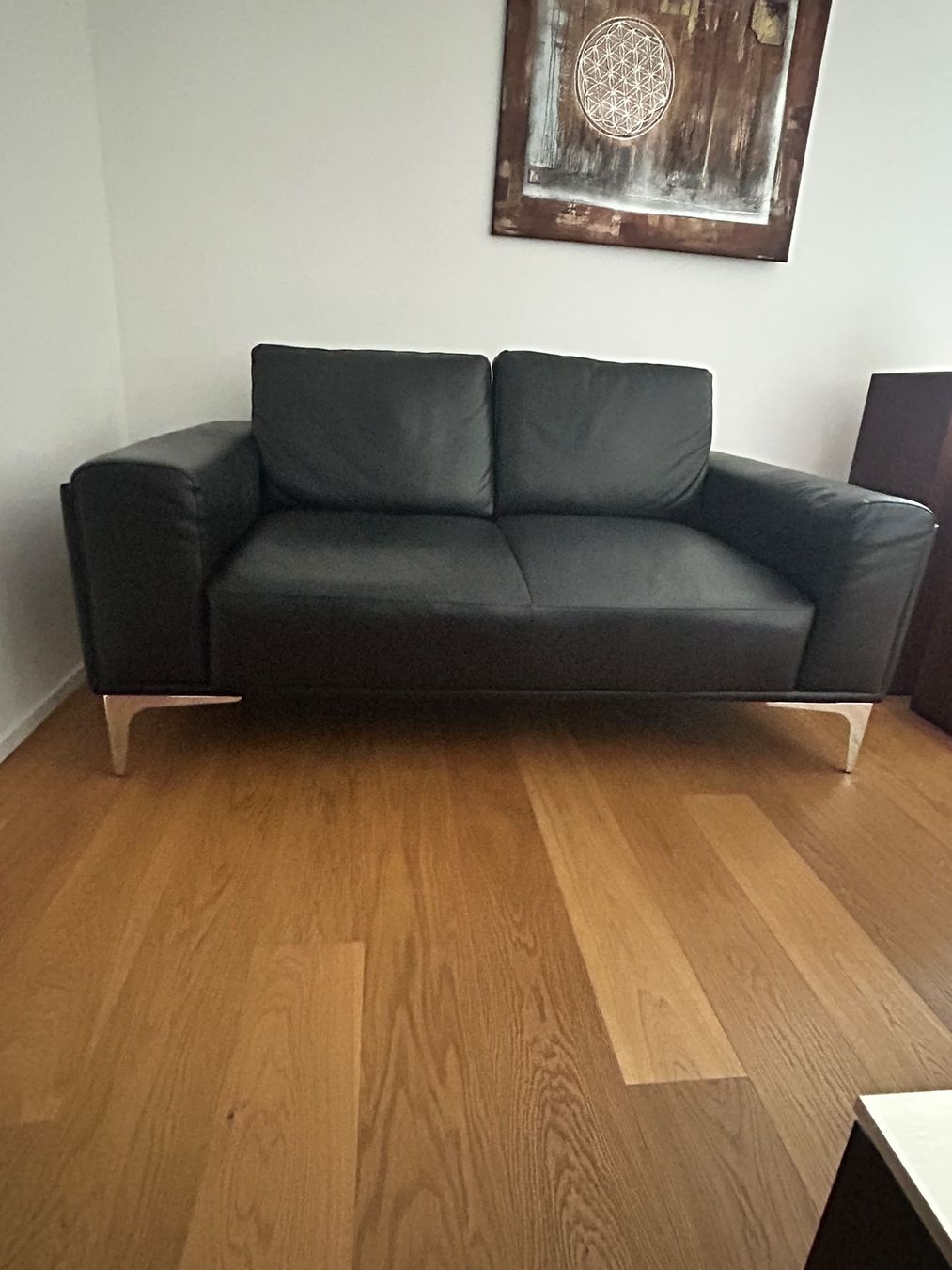 Divani: Sofa schwarz Echtleder – Usato da Alberswil venduto da MiSaWi 1