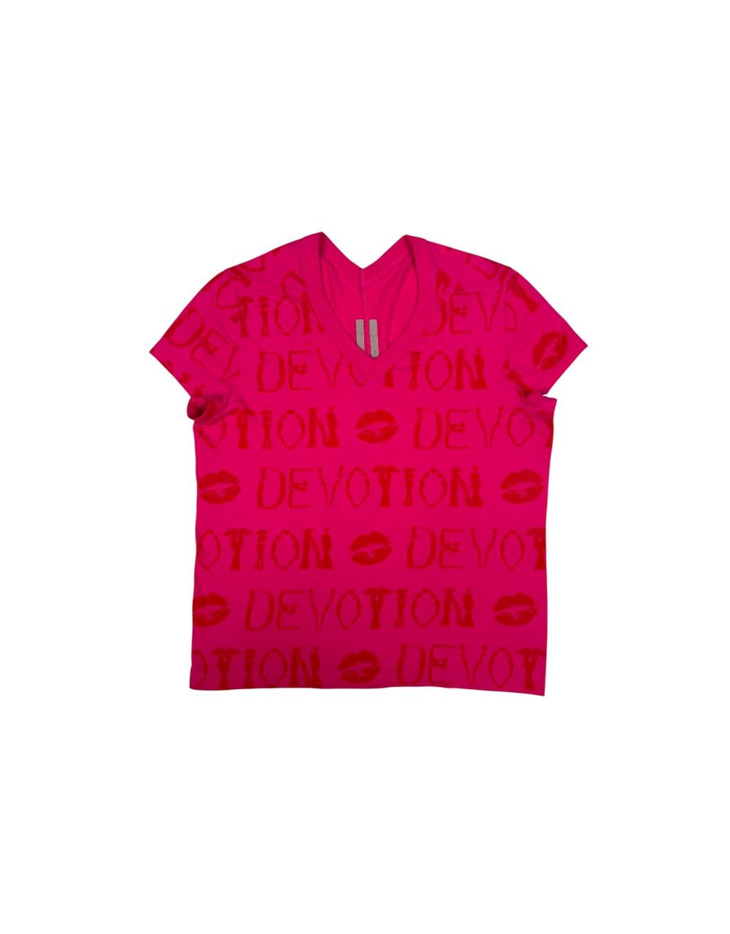 T-shirt: Rick Owens Devotion T-Shirt Pink – Usato da Thierachern venduto da n.webl