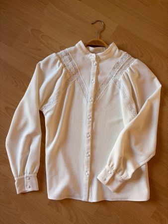 Sezane Bluse in Creme, Grösse 34 wie neu