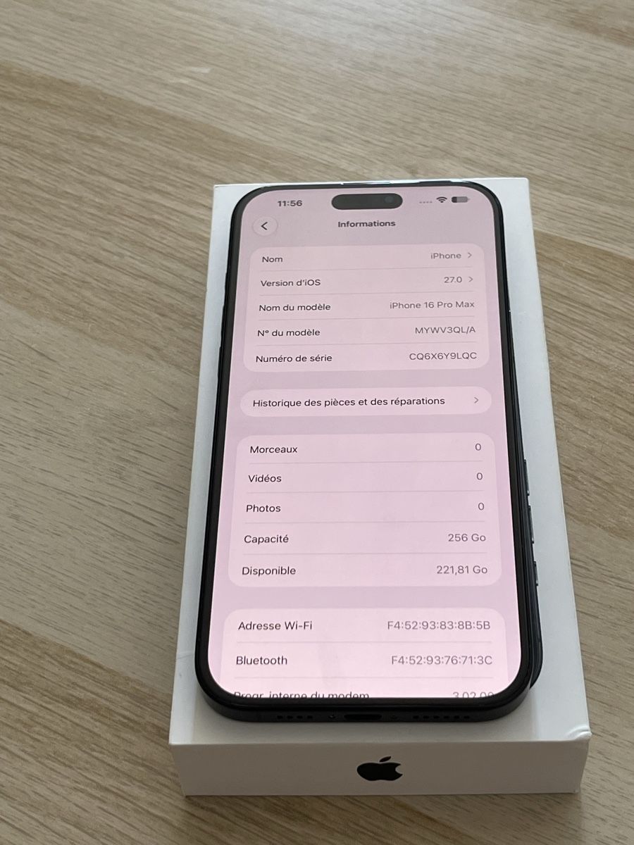Apple Handys / Smartphones: IPhone 16 pro Max 256gb Akku 100% – Gebraucht aus Biel/Bienne von ham_wf9n 5