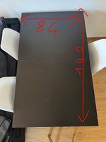 Table à manger extensible noire