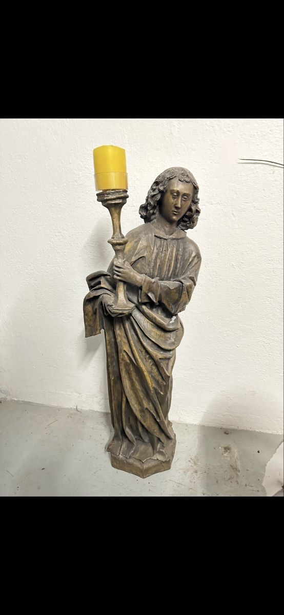 Skulpturen & Statuen: Figur, Engel mit Kerzenhalter, ca. 80cm gross! – Gebraucht aus Menzingen von vannessa.studer 2
