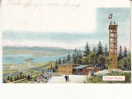Etzel Kulm 1905 mit Werbe-Eindruck