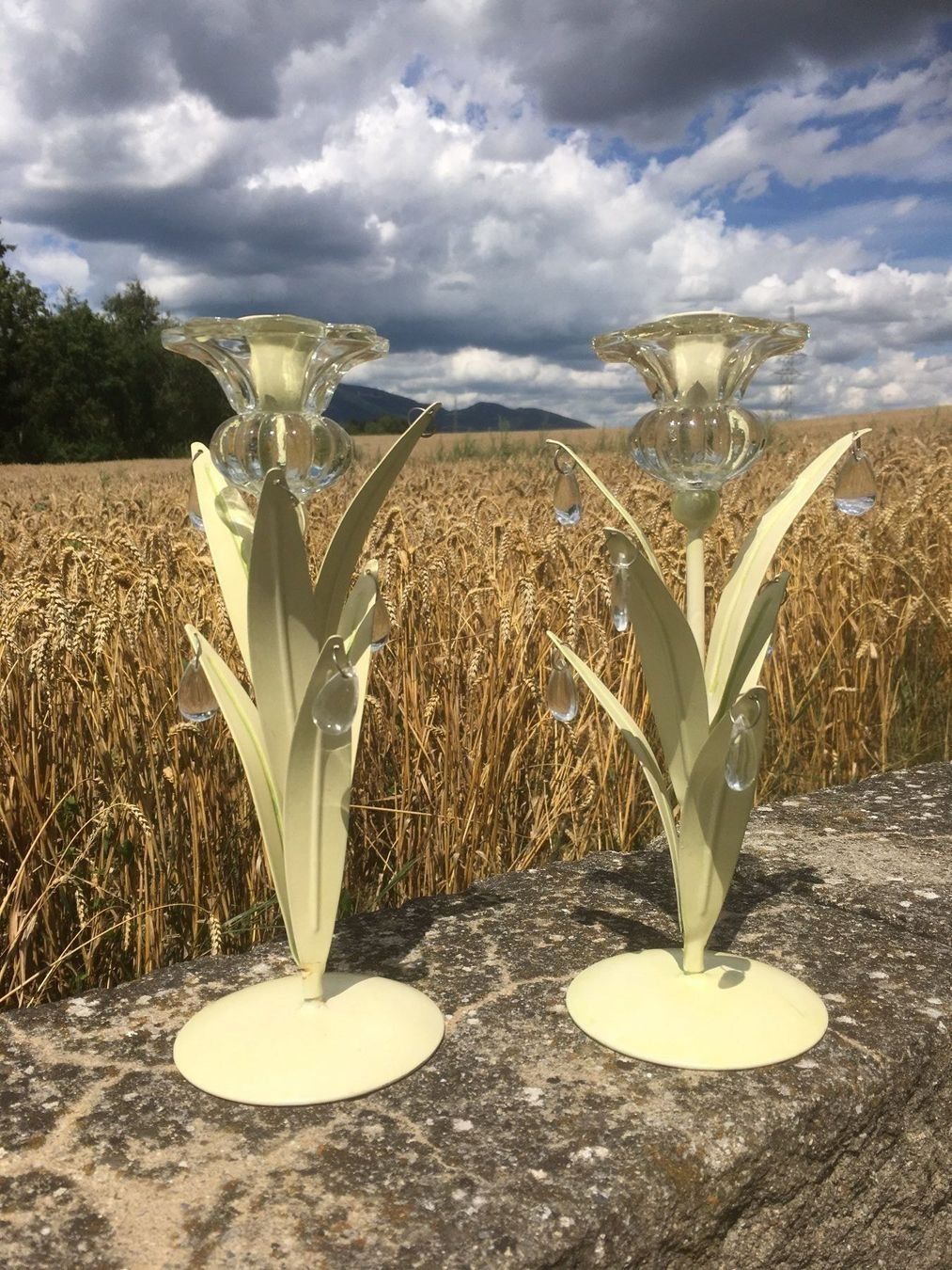 Pfister Tutte le decorazioni: Zwei schöne Kerzenständer – Usato da Schafhausen im Emmental venduto da Herzrose