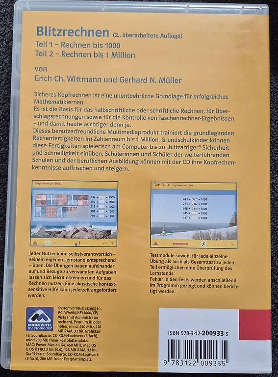 Software: Blitzrechnen 1/2/3/4 Mathe 2000 – Usato da Gränichen venduto da a_m_g 2