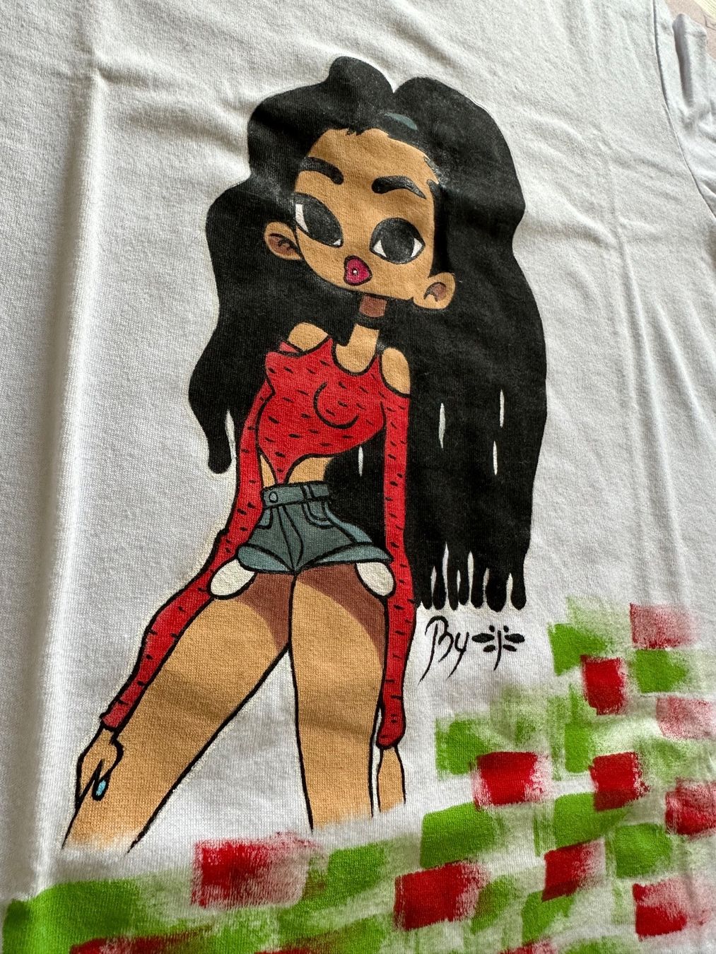 T-shirt: T-shirt hand made – Nuovo (secondo la descrizione) da Schaffhausen venduto da Nadiuna 2