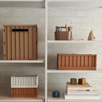 LIEWOOD Elijah Aufbewahrungsbox beige 31,5x30,5x32cm faltbar