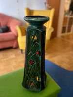 Vase keramik gruen floral deko unbestimmt gebraucht