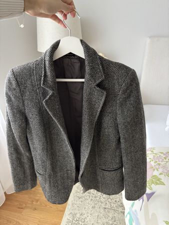 100% Virgin Merino Wool Blazer Jacket in Size S