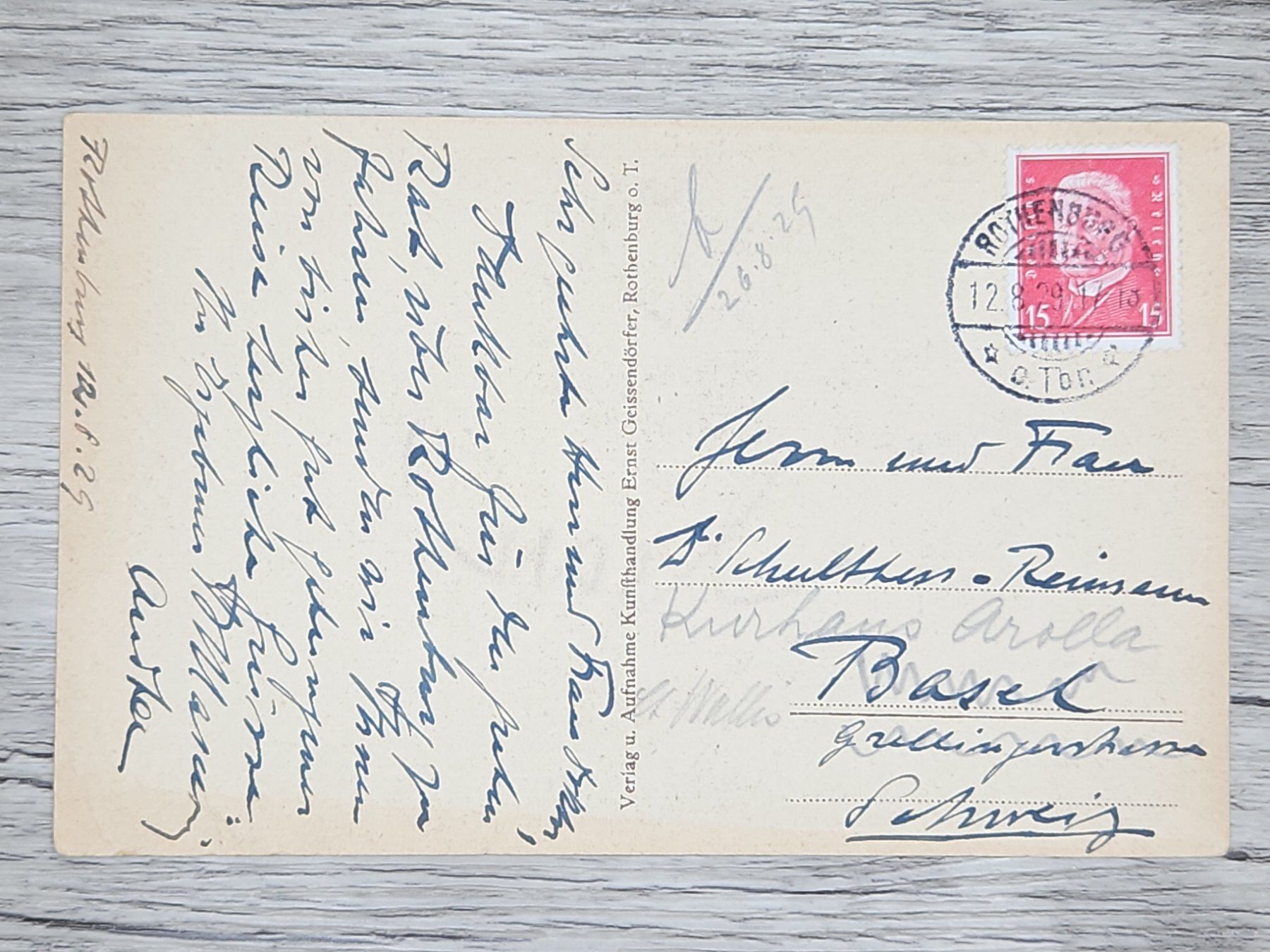 Tutti i francobolli: CL16 Carte Postale + Timbre Allemagne 1929 – Usato da Cousset venduto da Patrick_Collections 1