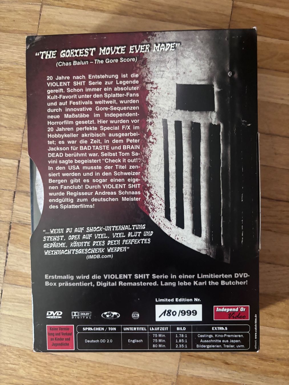 Tutti i DVDs: VIOLENT SHIT  -Trilogy-  DVD. (Anniversary Edition Box) – Usato da Basel venduto da san_2qlq 1