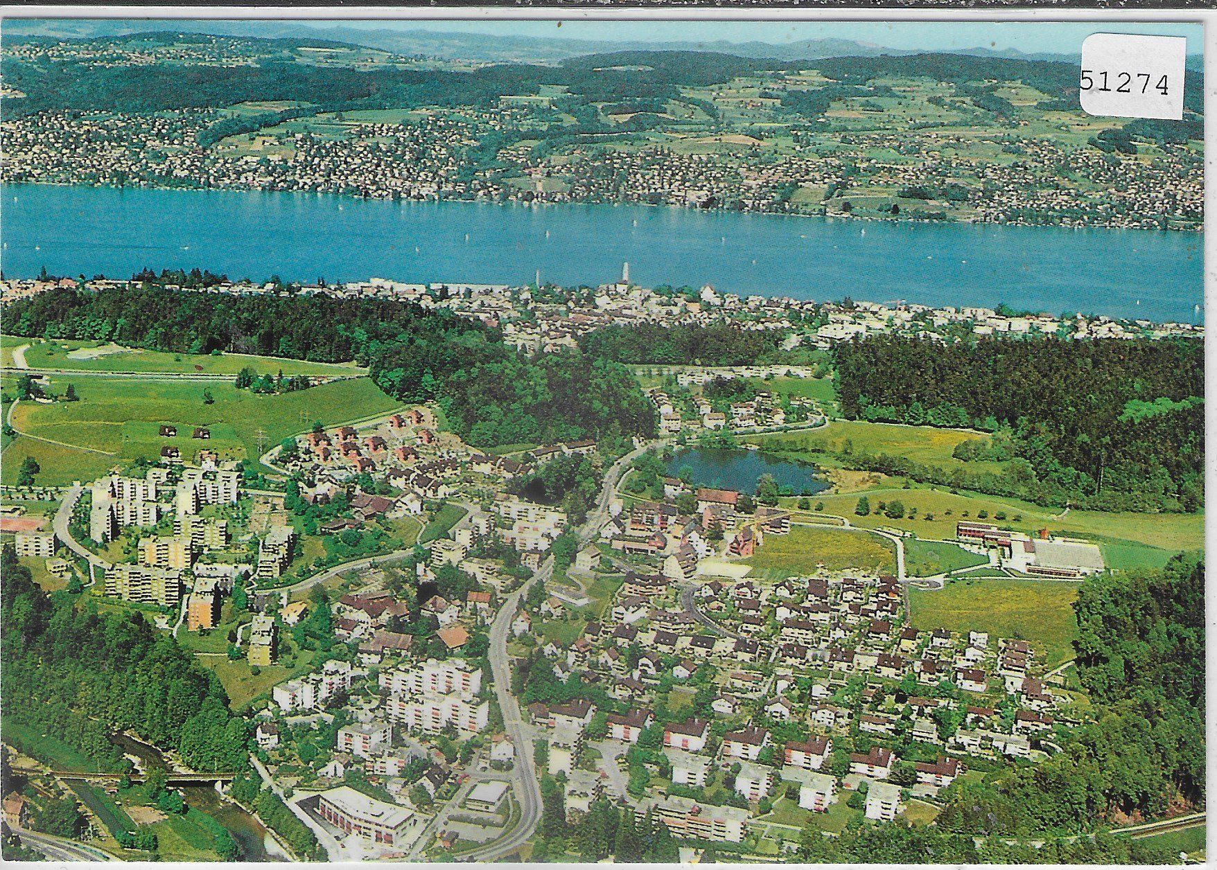 Cartoline postali: Flugaufnahme Thalwil-Gattikon – Usato da Ettingen venduto da Kartenplanet