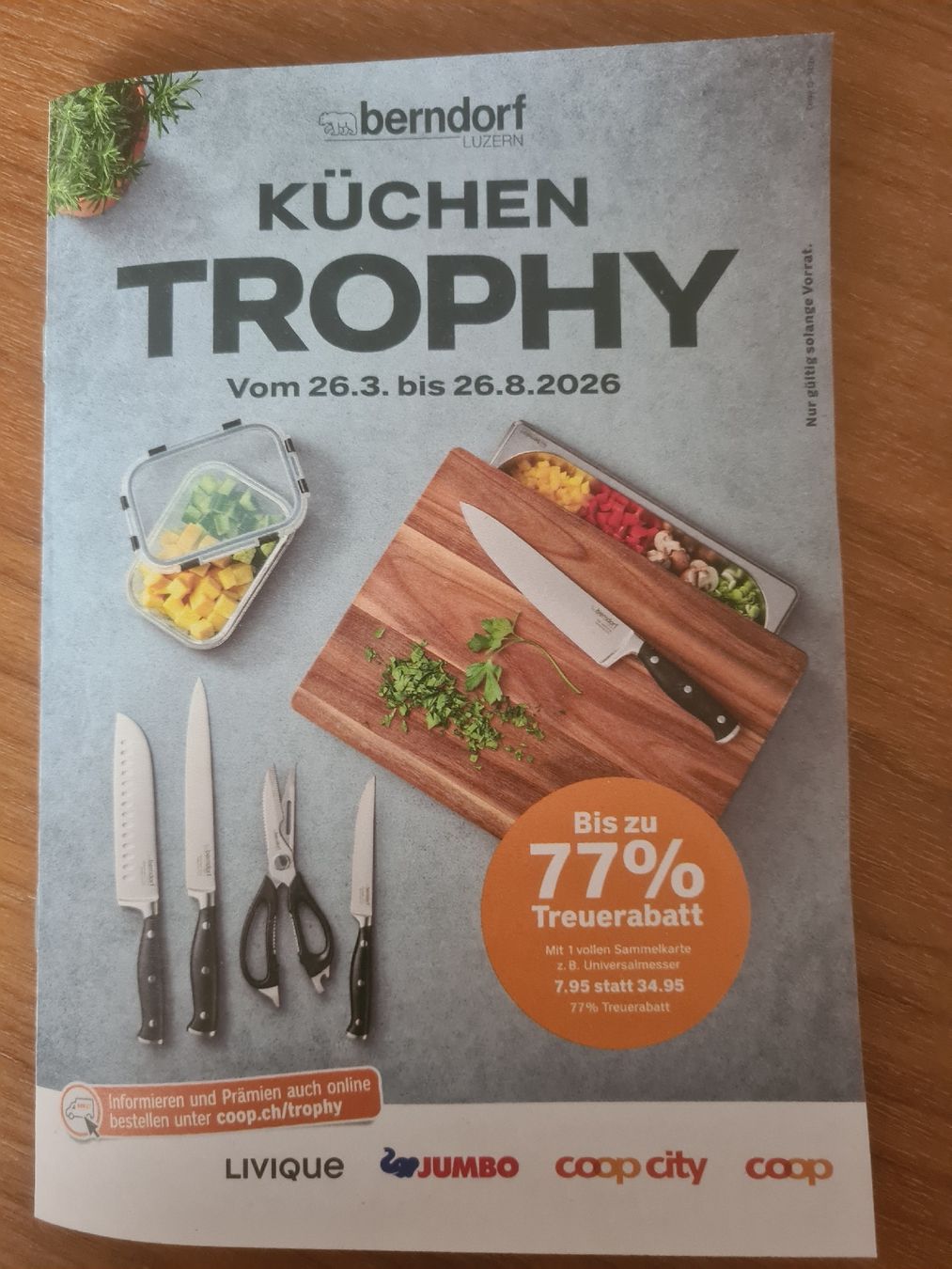 Coop Raccolte di bollini & punti: Coop Küchen Trophy, 40 Sammelmarken – Nuovo e nell'imballaggio originale da Bern venduto da ocraM82 1