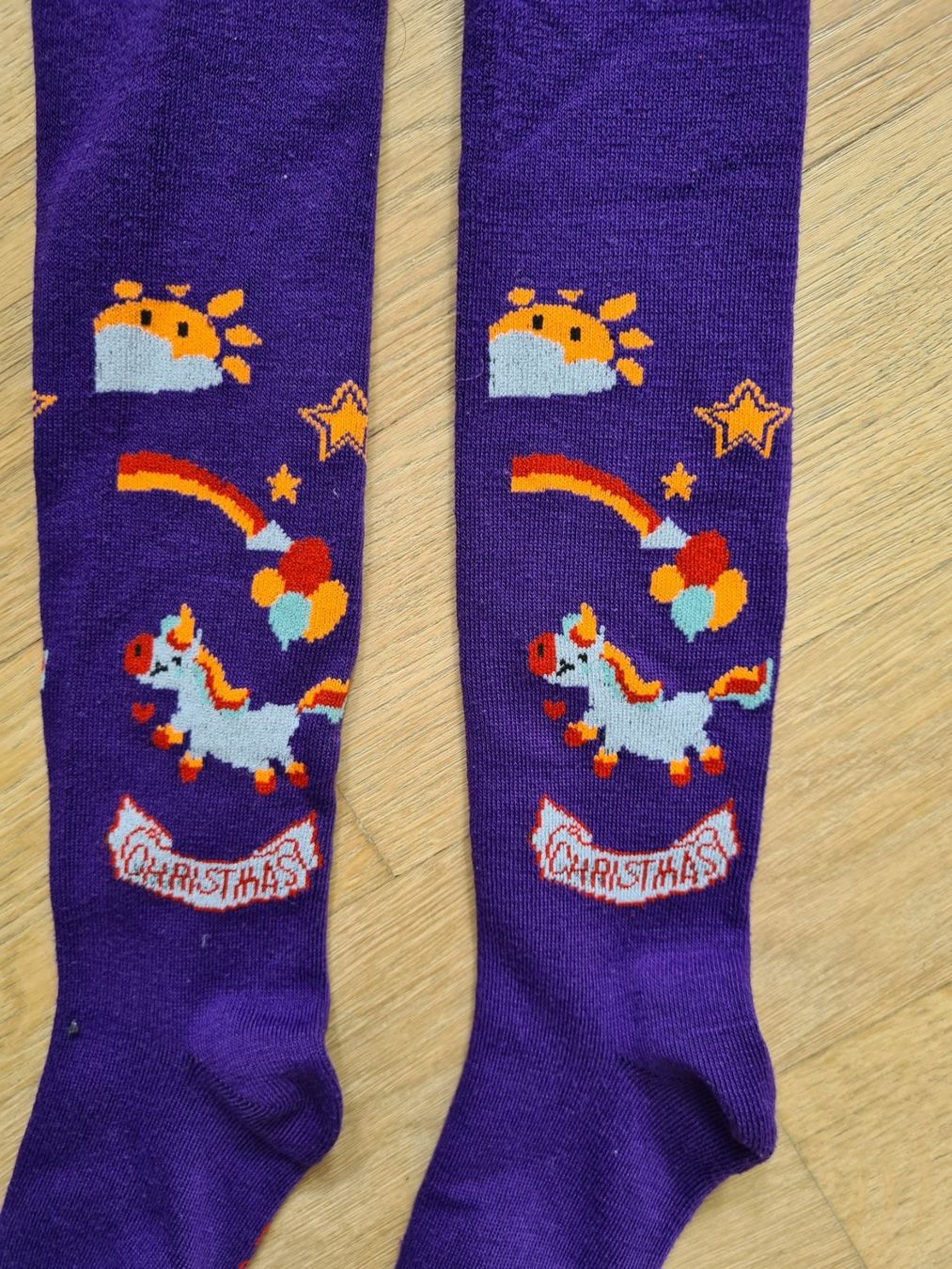 Strümpfe & Strumpfhosen: Collants Licorne Noël Violet Taille 98/104 - NEW – Neu (gemäss Beschreibung) aus Carouge GE von Gasco 1