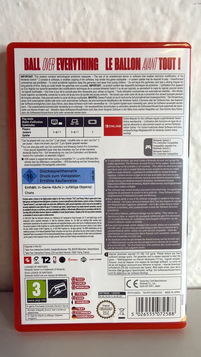 Nintendo Spiele: Nintendo Switch 2 - NBA 2K26 Game – Gebraucht aus Ehrendingen von bubulence 1