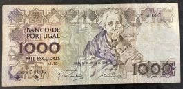 Portugal Banknote 1000 Escudos 1986 - Selten!