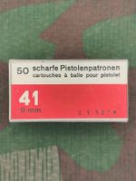  Munitionsschachtel 9 mm Pistolenpatrone 41, leer
