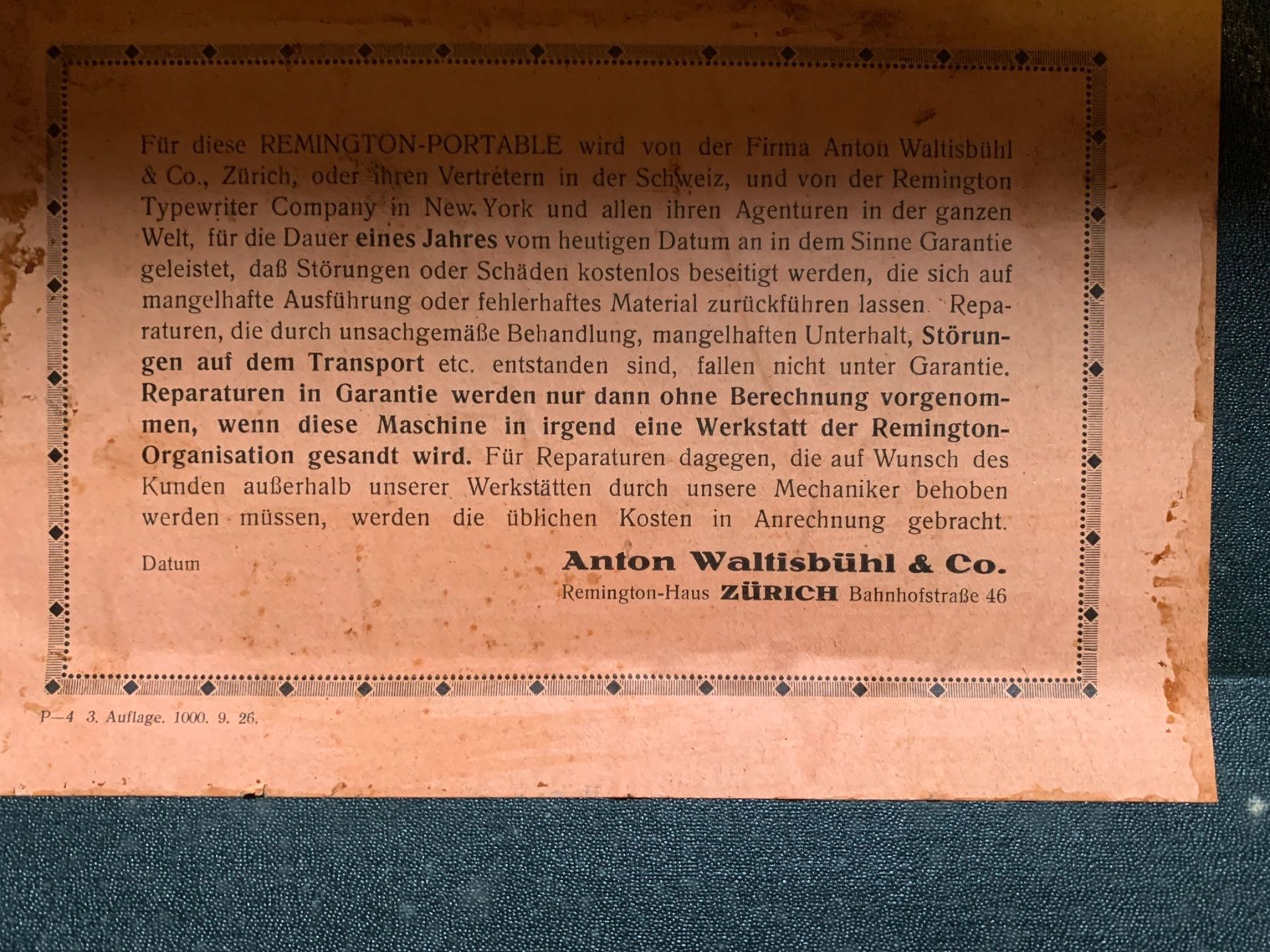 Macchine da scrivere: Antike Koffer-Schreibmaschine – Usato da Urnäsch venduto da Mafre1949 3