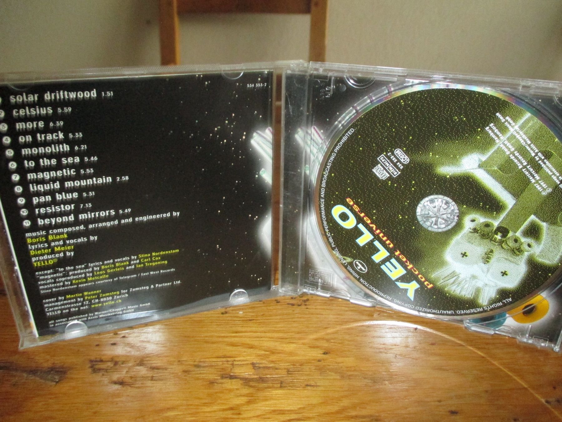 CD: YELLO Pocket Universe CD – Usato da Monthey venduto da blackcat45