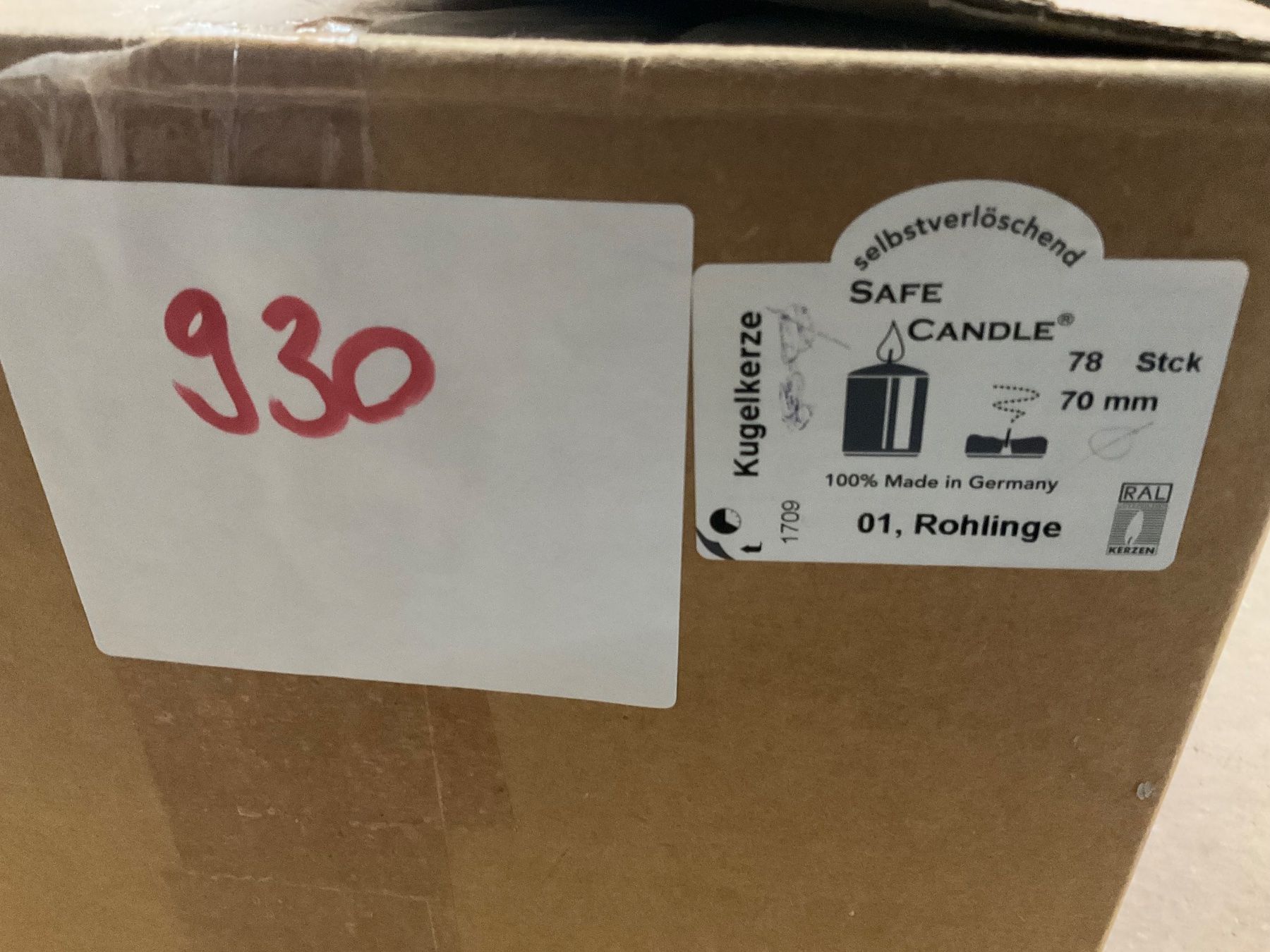 Candele: 930 Posten Kerzen Rohlinge aus Liquidation – Nuovo (secondo la descrizione) da Derendingen venduto da Meisterstuecke 1