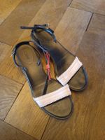 Sandalen Chloe schwarz beige Riemchen guter Zustand, 40