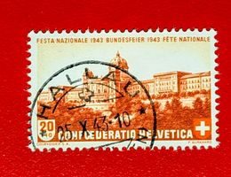 PRO PATRIA 21 BUNDESHAUS STEMPEL HALLAU SCHAFFHAUSEN 1943