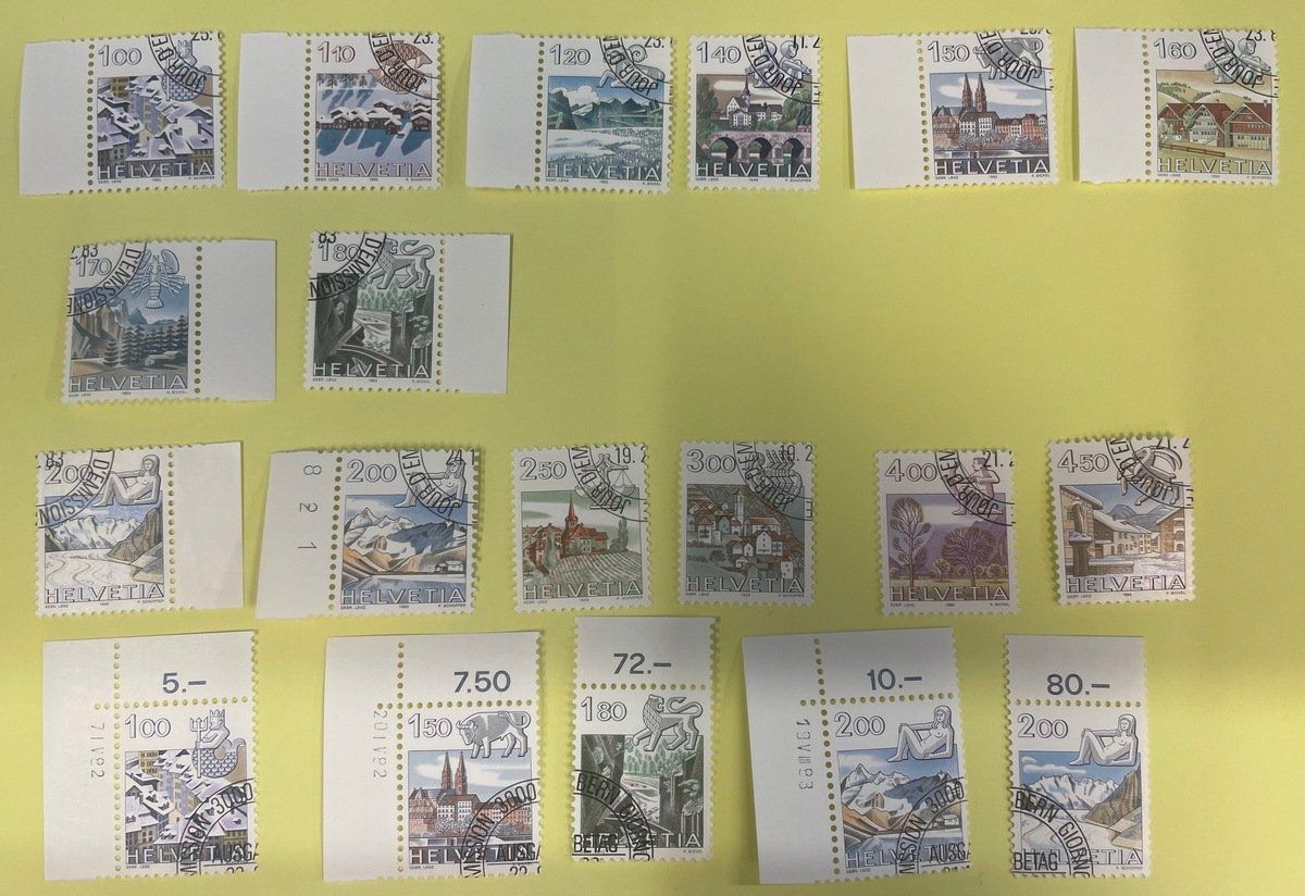 Tutti i francobolli: 1982-86 Tierkreiszeichen ET Serien Viererblocks/Einzelm. – Usato da Sirnach venduto da Melisangi 1