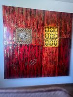 modernes Bild 185 x 185 cm mit Relief