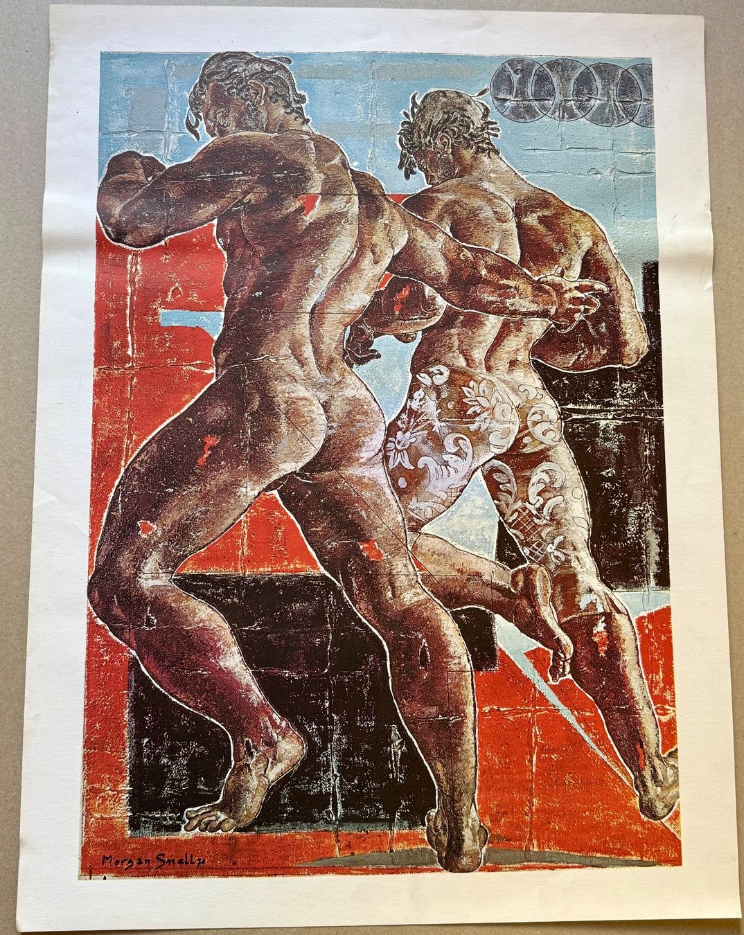 Grafica & Litografie: "lutte" de Flore Morgan-Snell, 1970 – Usato da Lausanne venduto da angel_collections