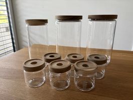 ECONOVO Vorratsgläser Gewürzgläser Behälter