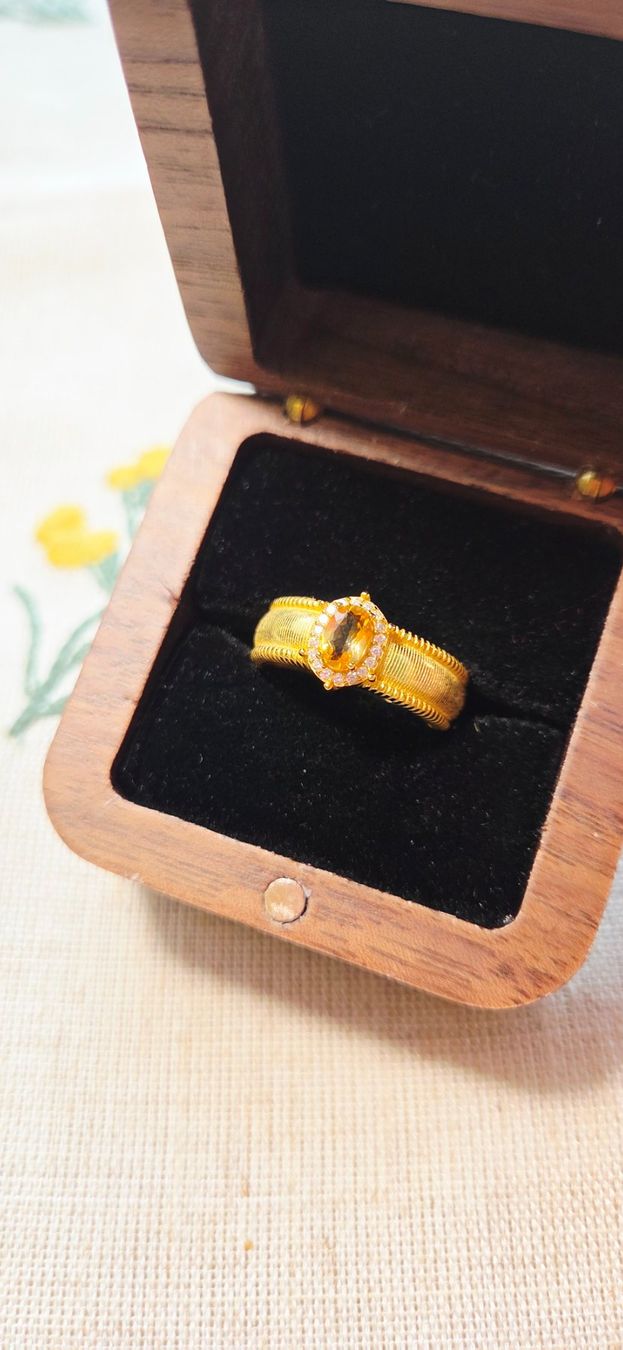 Anelli: NEW - S925 Citrine Ring (Adjustable) – Nuovo (secondo la descrizione) da Zürich venduto da cin_wcf6 2