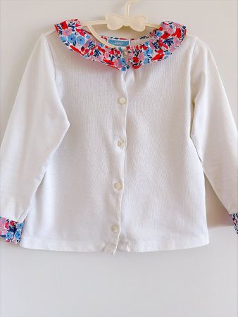 Camicetta Jacadi stile Liberty con colletto taglia 4 anni